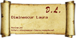 Diminescur Laura névjegykártya